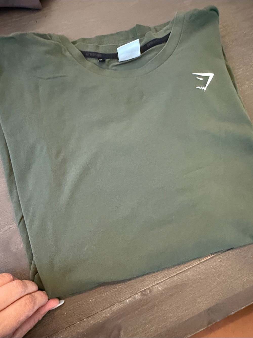 Gymshark Olive Crew Neck Short Sleeve Tee - Dark Olive
